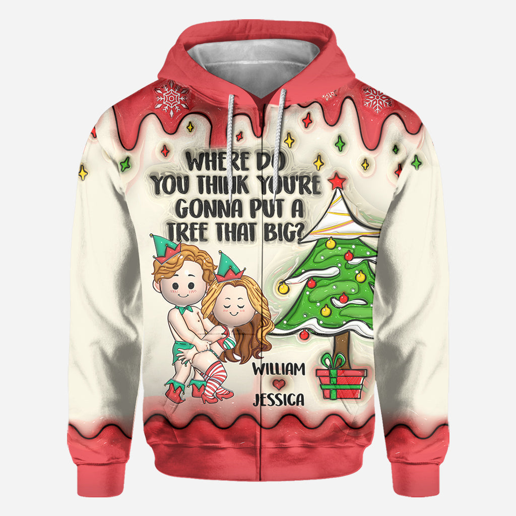 Bend Over And I Will Show You - Personalized Couple All Over Shirt