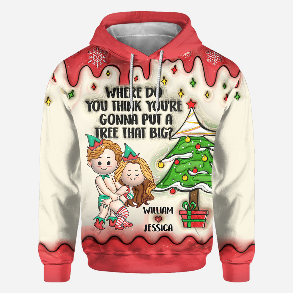 Bend Over And I Will Show You - Personalized Couple All Over Shirt