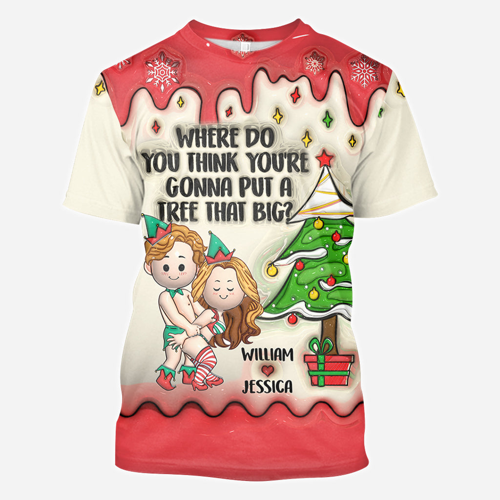 Bend Over And I Will Show You - Personalized Couple All Over Shirt