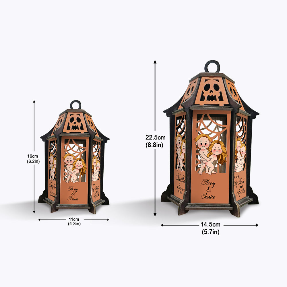 I Love You - Personalized Couple Laser Cut Lantern