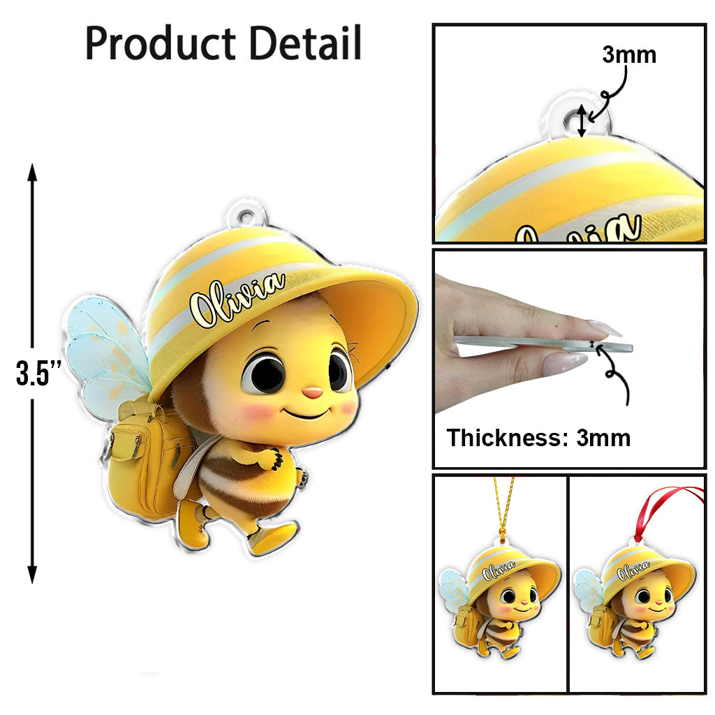 Adorable bébé abeille - Ornement personnalisé pour enfant