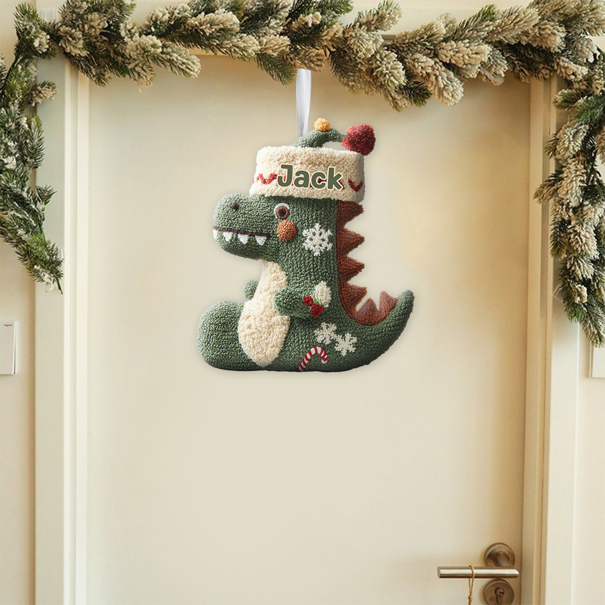 Dinomas - Chaussette de Noël personnalisée en forme d'enfant