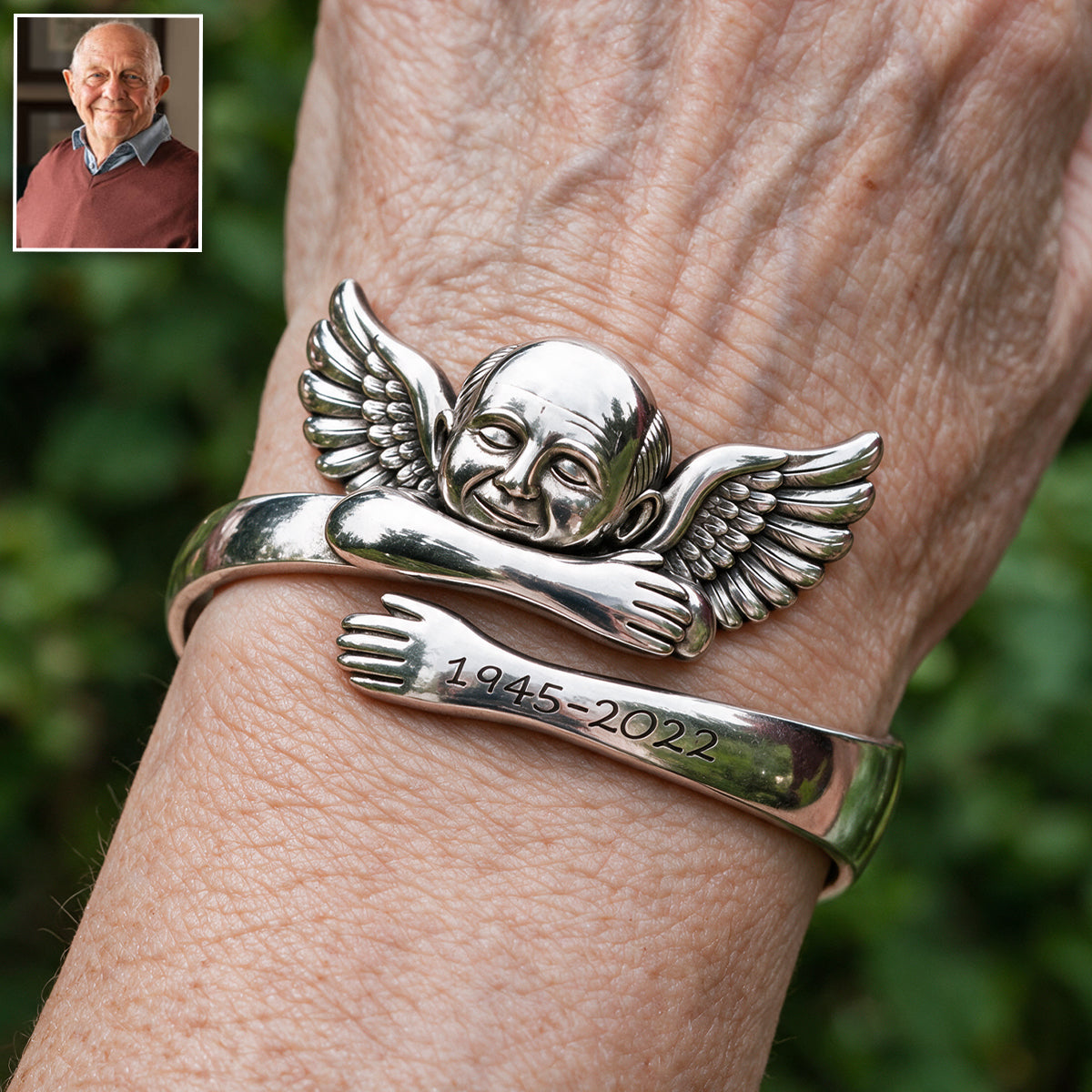 Vos ailes étaient prêtes, mais mon cœur ne l'était pas - Bracelet en métal personnalisé