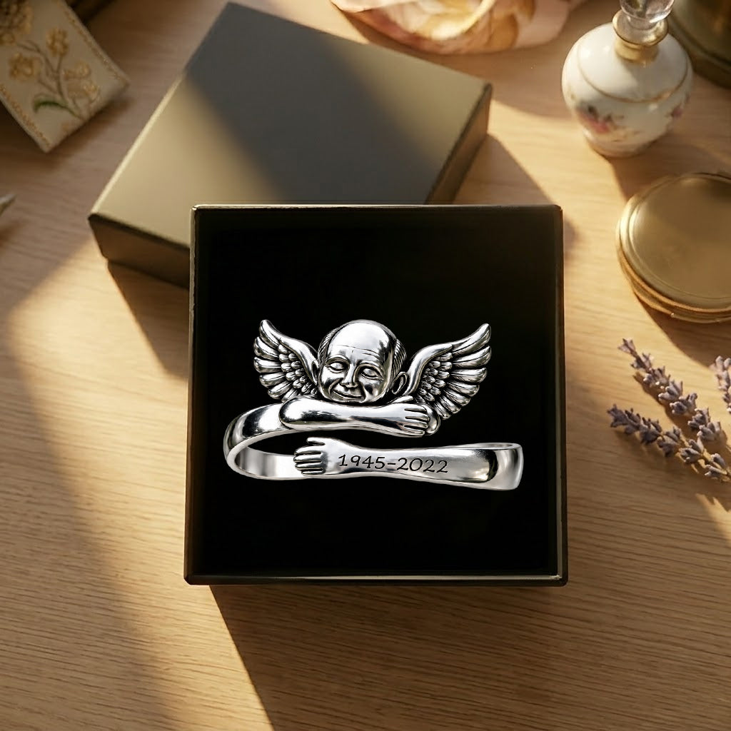 Vos ailes étaient prêtes, mais mon cœur ne l'était pas - Bracelet en métal personnalisé