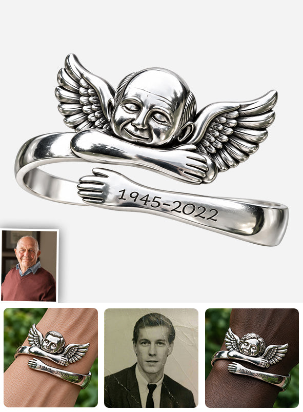 Vos ailes étaient prêtes, mais mon cœur ne l'était pas - Bracelet en métal personnalisé