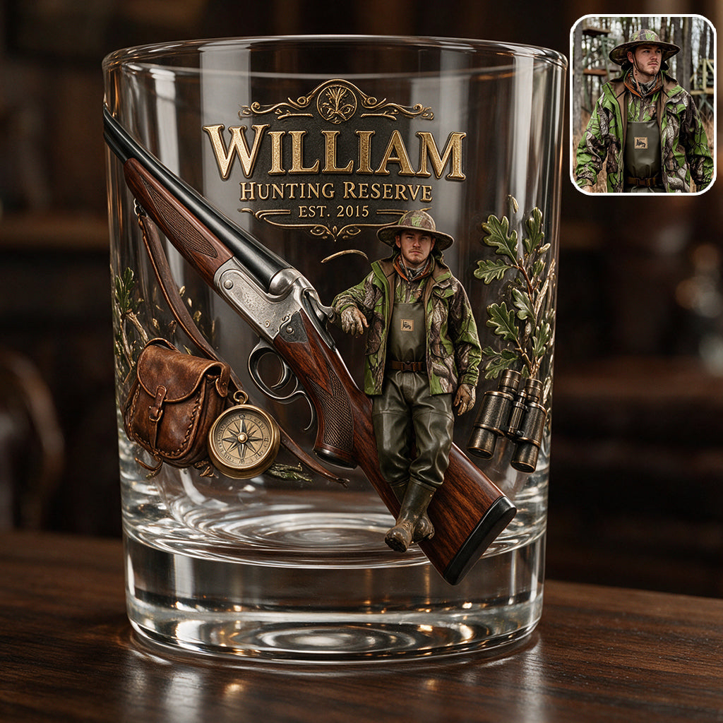 Love Hunting - Personalisierbares Jagd-Whiskeyglas