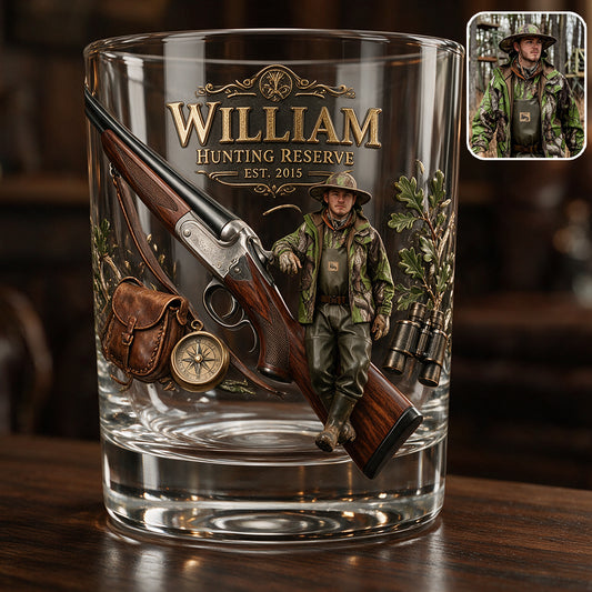 Love Hunting - Personalisierbares Jagd-Whiskeyglas
