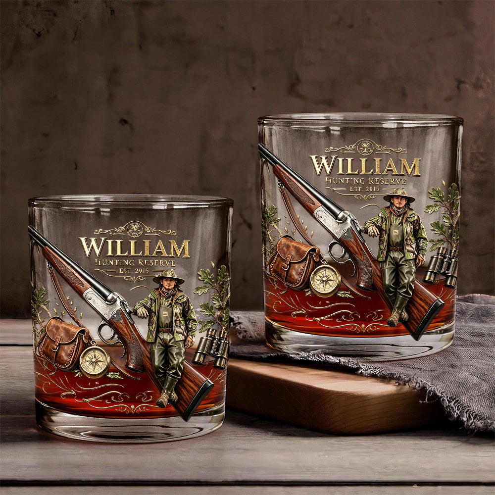 Love Hunting - Personalisierbares Jagd-Whiskeyglas