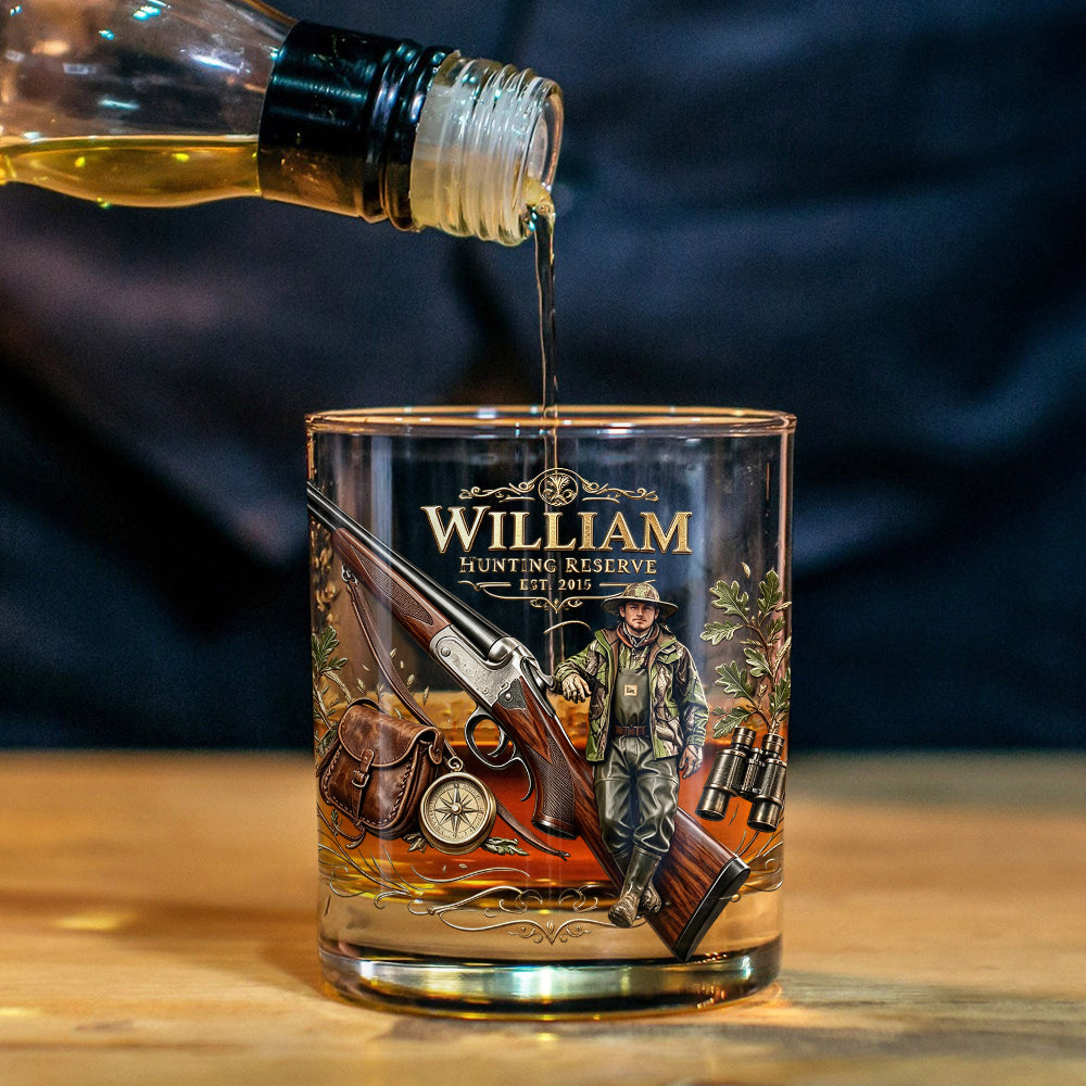 Love Hunting - Personalisierbares Jagd-Whiskeyglas