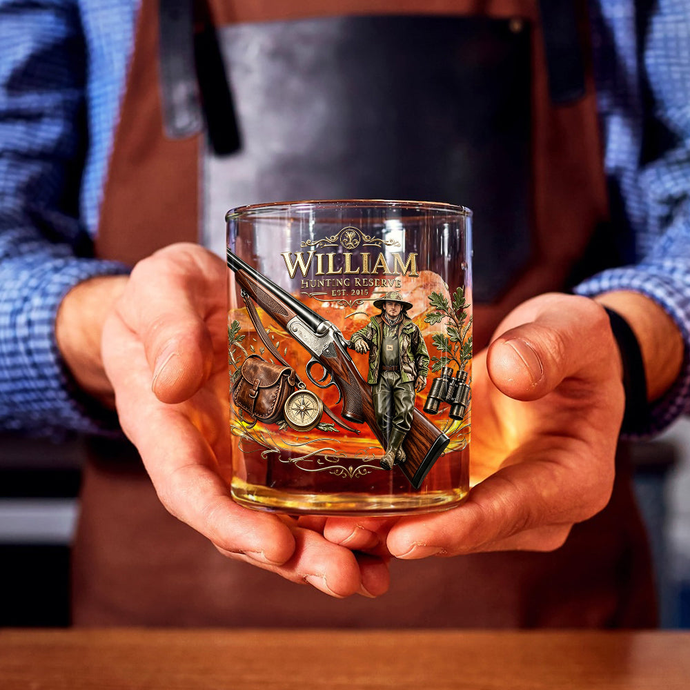 Love Hunting - Personalisierbares Jagd-Whiskeyglas
