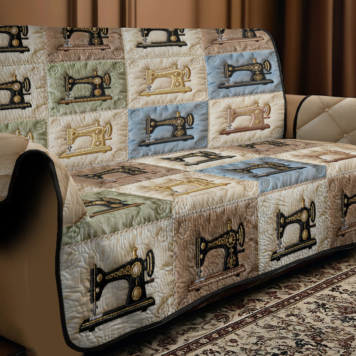 Couture personnalisée - Housse de canapé matelassée
