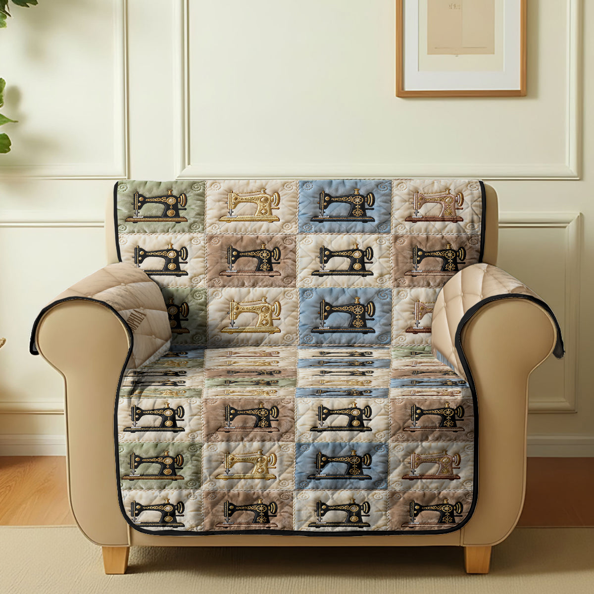 Couture personnalisée - Housse de canapé matelassée
