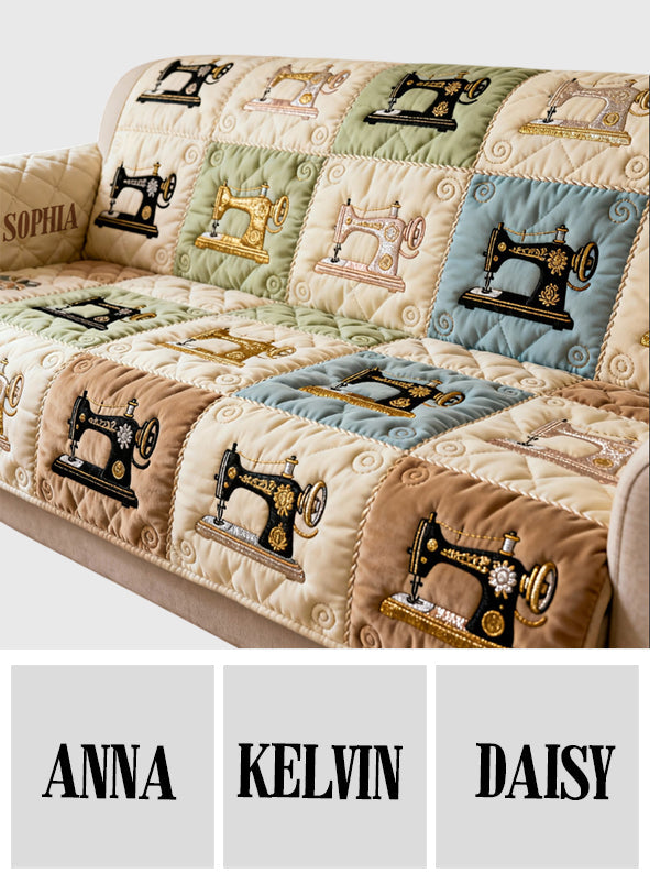 Couture personnalisée - Housse de canapé matelassée