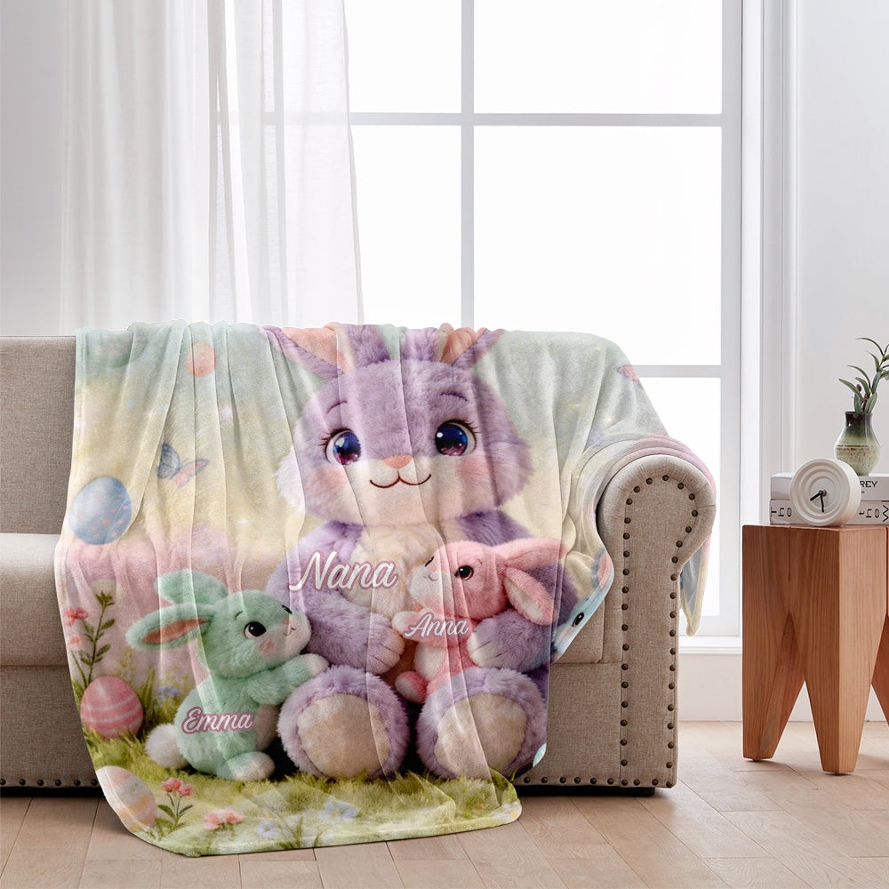 Oster-Oma-Hase - Personalisierte Oma-Decke