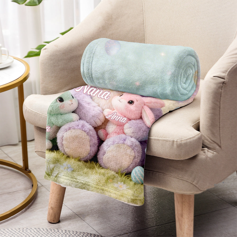 Oster-Oma-Hase - Personalisierte Oma-Decke