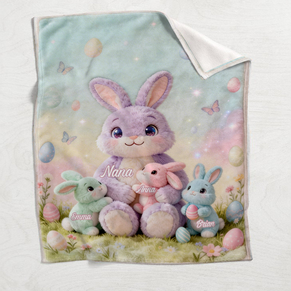 Oster-Oma-Hase - Personalisierte Oma-Decke