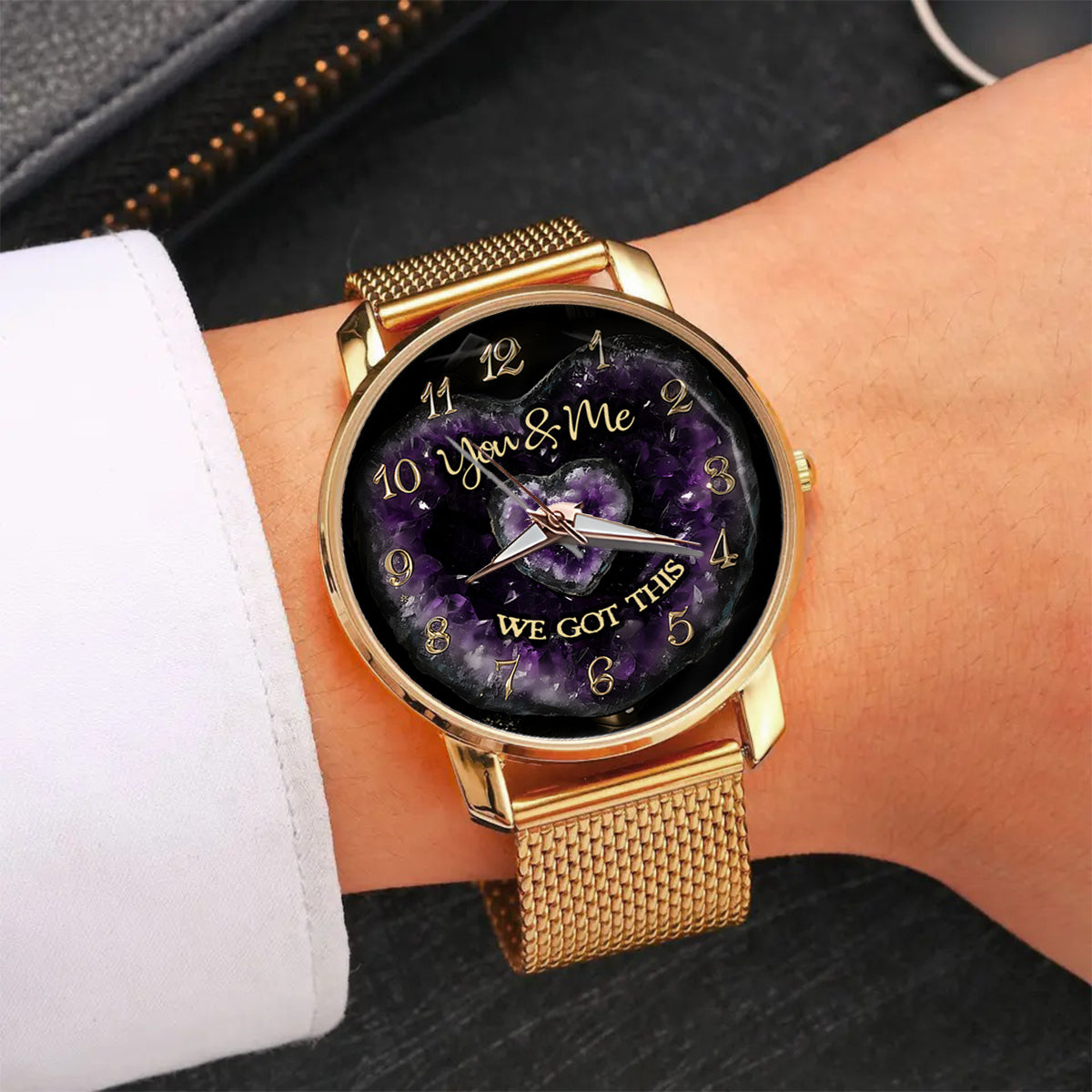 You & Me We Got This - Personalized Couple Women Hand Watch With Strap Charms
