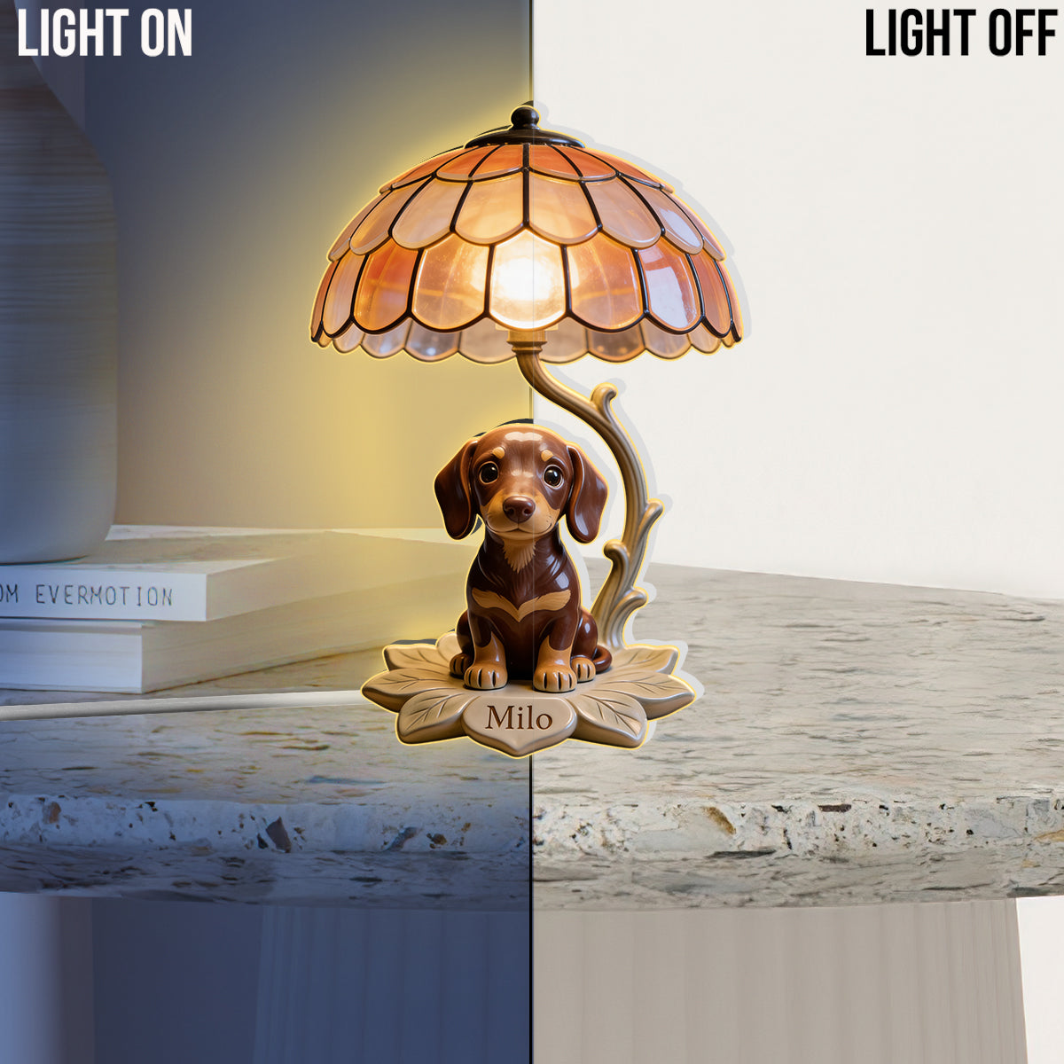 Love My Pet - Personalized Dog Acrylic LED Night Light