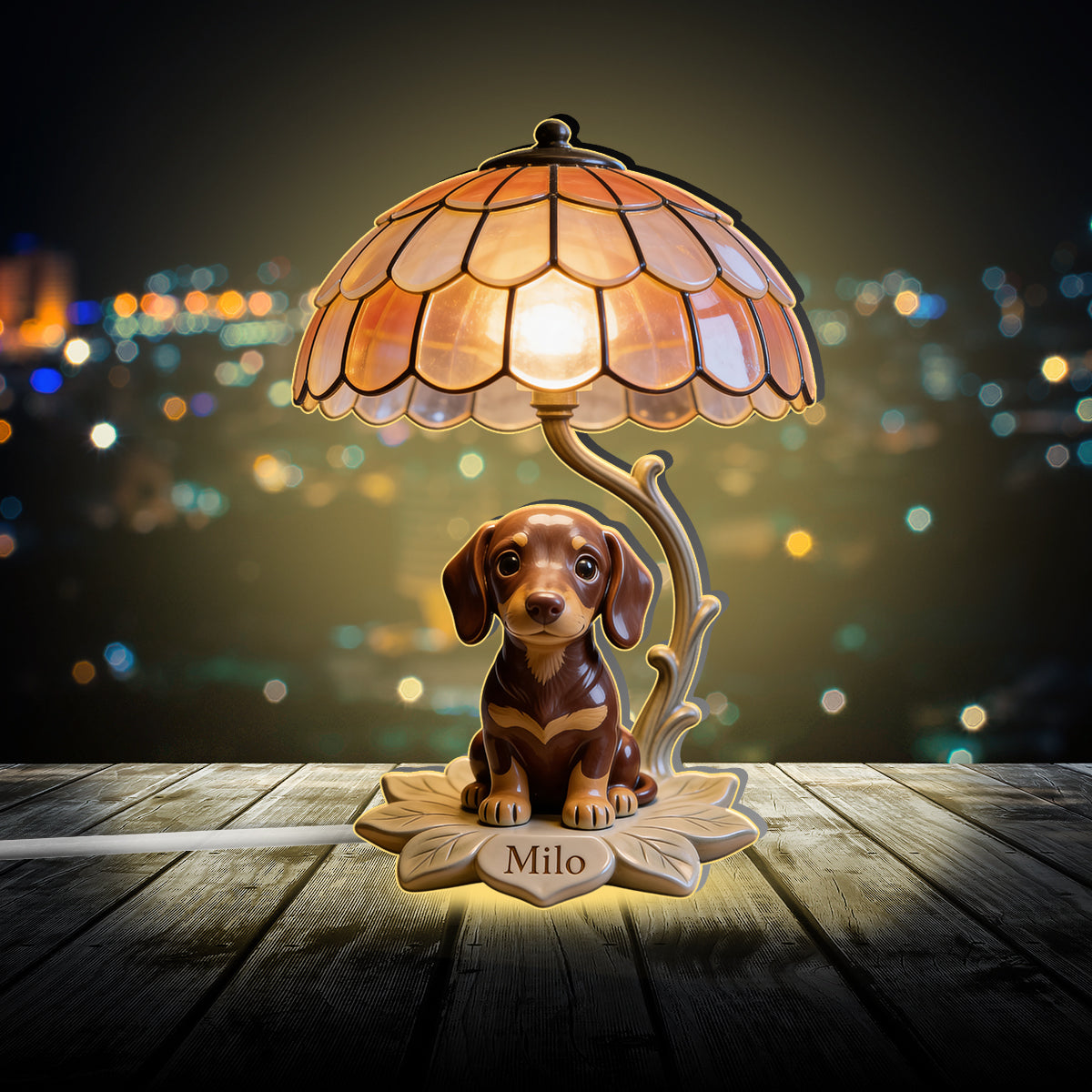 Love My Pet - Personalized Dog Acrylic LED Night Light