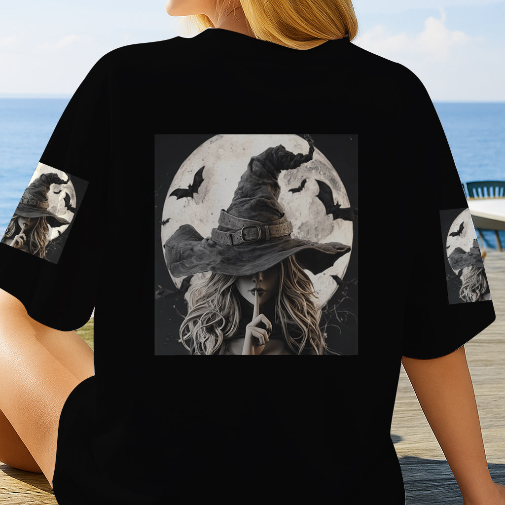A Wee Bit Wicked - Personalized Witch All Over Shirt