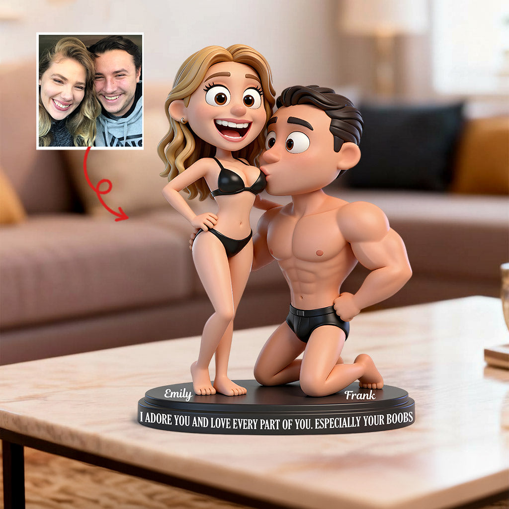 Naughty Couple - Personalized Couple Custom Shaped Acrylic Plaque