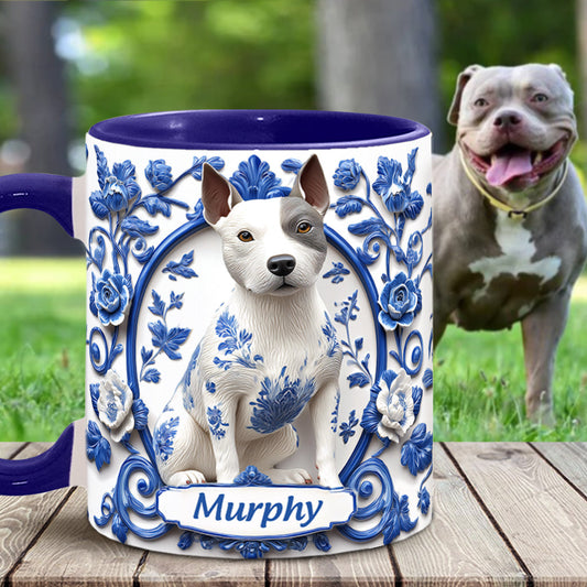 Cute Pitbull - Personalized Dog Accent Mug