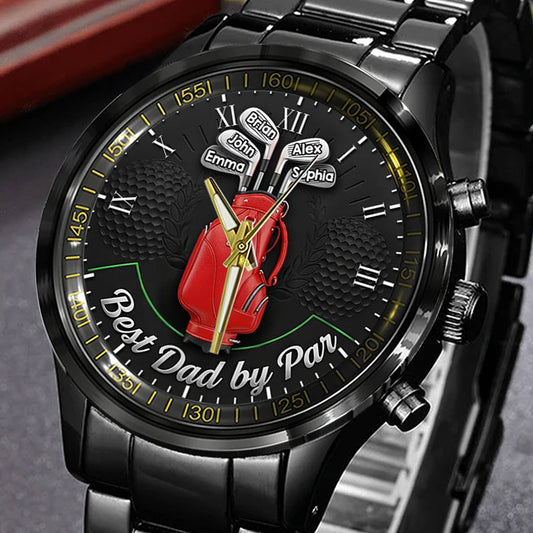 Best Dad By Par - Personalized Golf Hand Watch