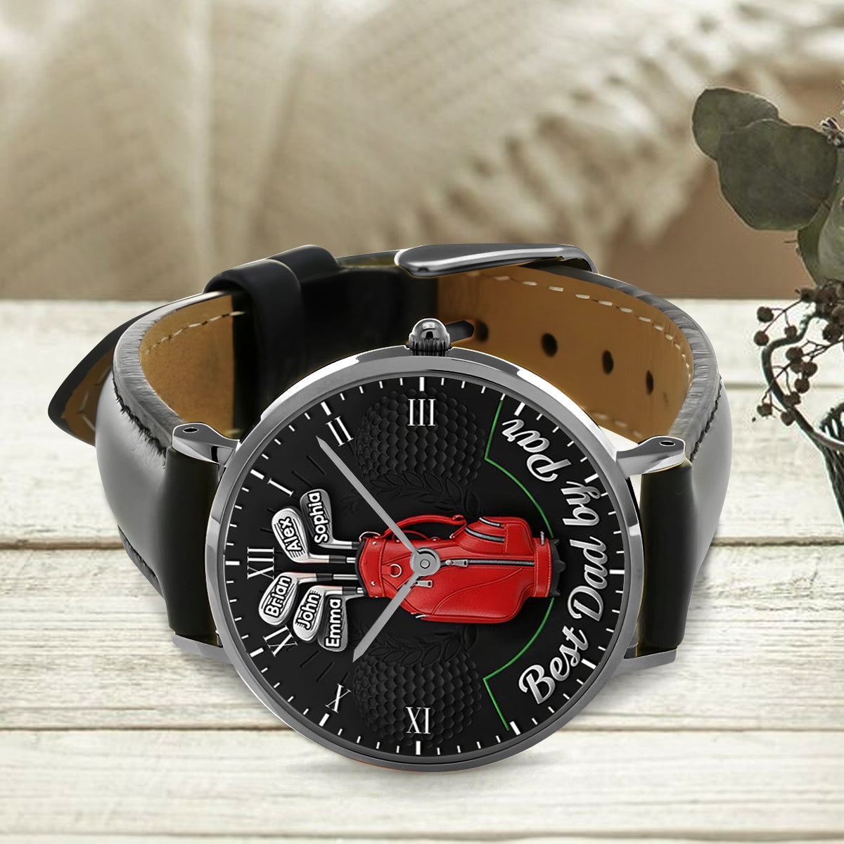 Best Dad By Par - Personalized Golf Hand Watch