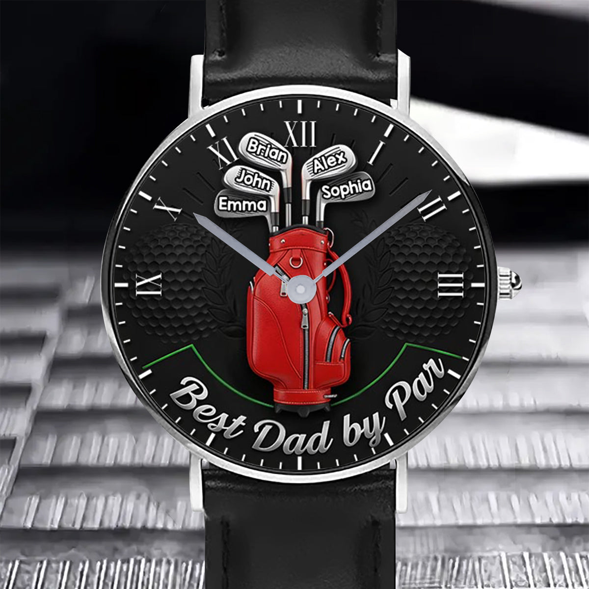 Best Dad By Par - Personalized Golf Hand Watch