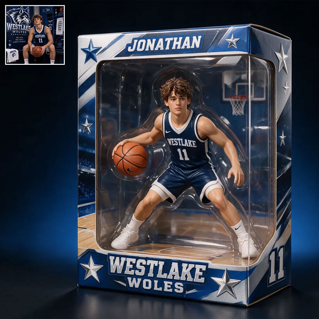 Benutzerdefinierter Sport - Personalisierte Basketball-Acryl-Displaybox