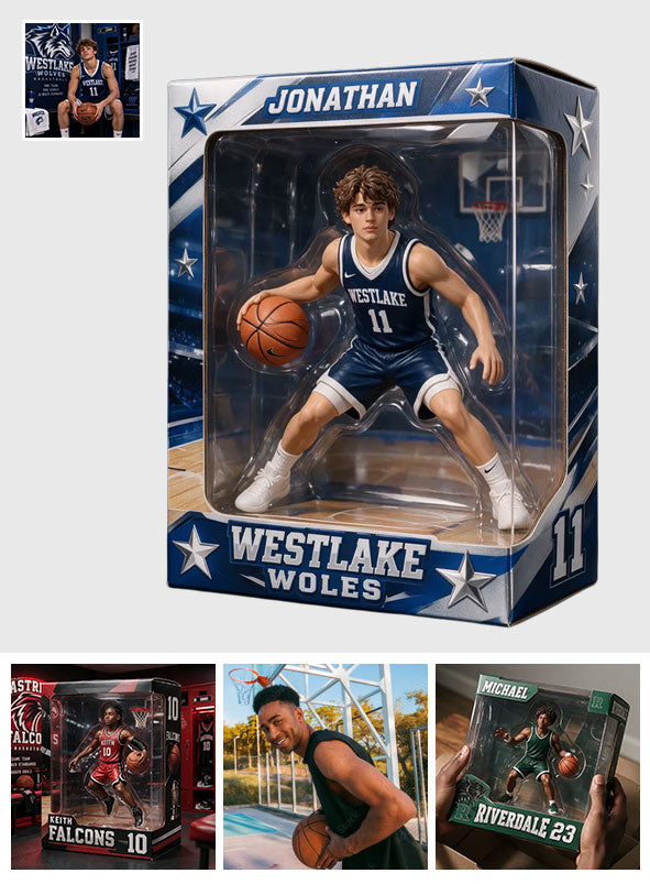 Benutzerdefinierter Sport - Personalisierte Basketball-Acryl-Displaybox