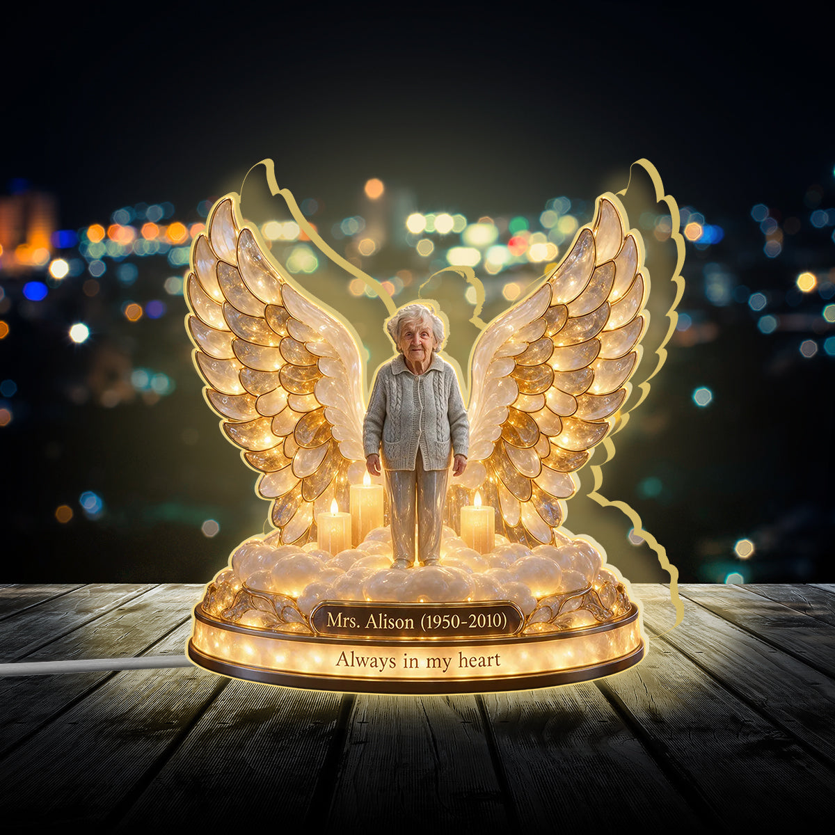 Personalized Memorial Gift, A Beautiful Keepsake to Honor a Loved One - Personalized Memorial Acrylic LED Night Light
