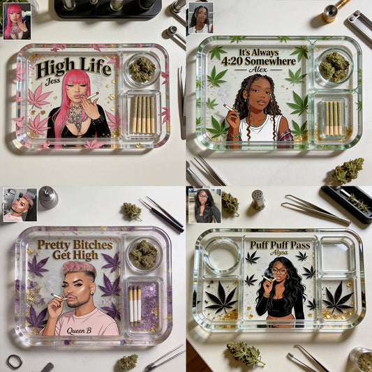 Personalisierbares Rolling Tray aus Ihrem Foto - Individuelles Weed Tray