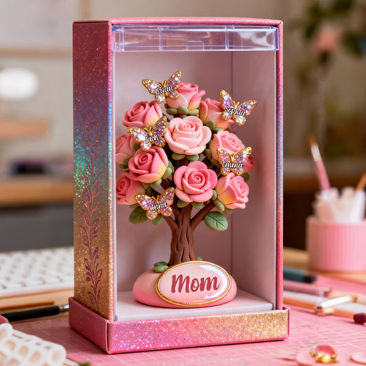 Mon beau jardin - Cadeau idéal pour maman et grand-mère - Plaque acrylique personnalisée « Maman » en forme de carte de vœux