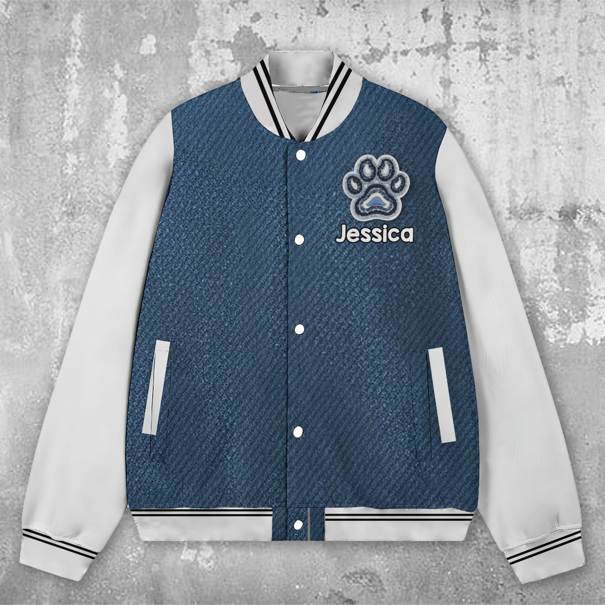 Cooler Hund – Personalisierte Hunde-Collegejacke