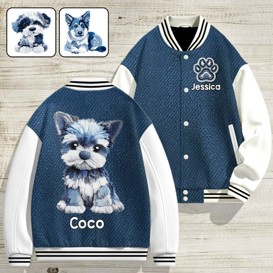 Cooler Hund – Personalisierte Hunde-Collegejacke