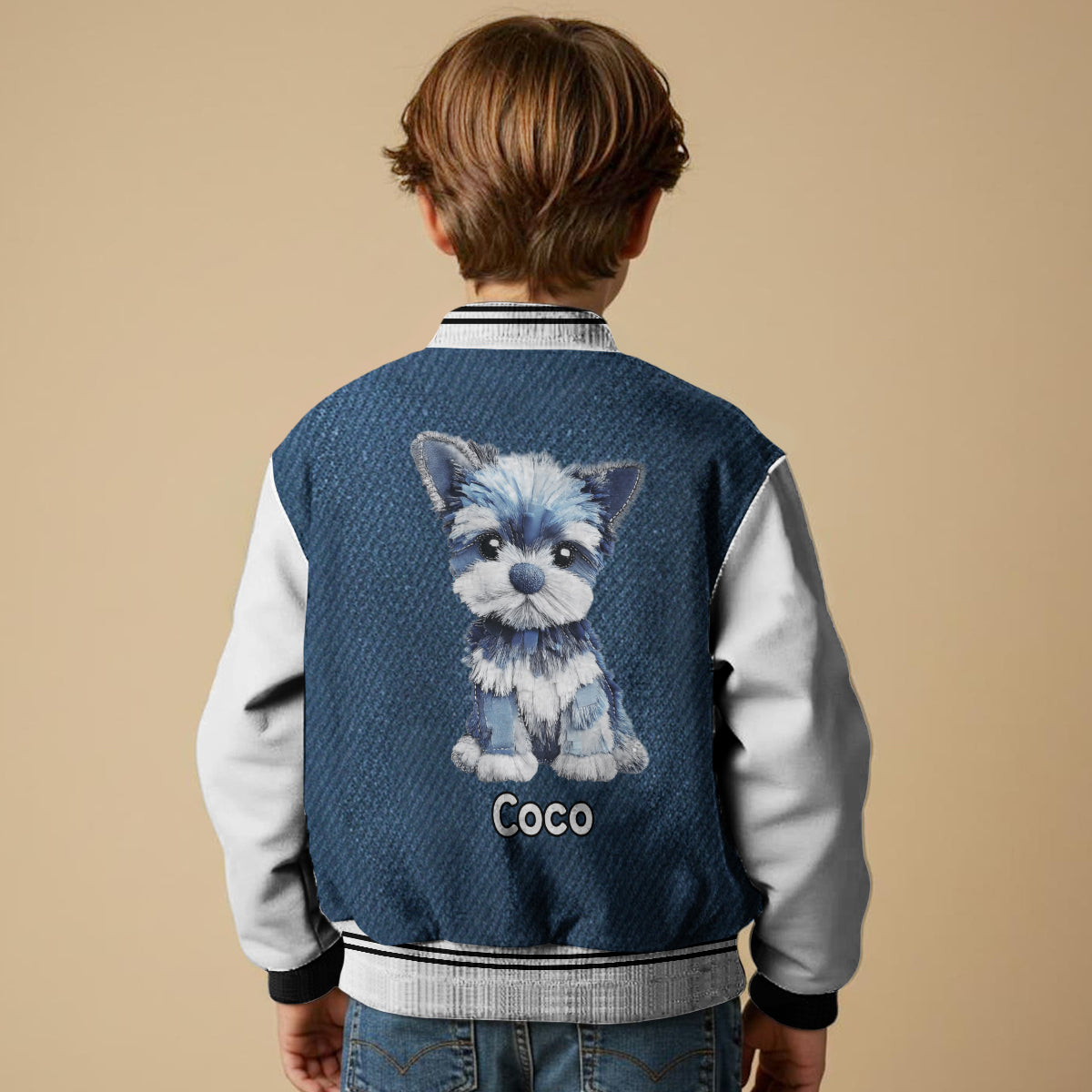 Cooler Hund – Personalisierte Hunde-Collegejacke