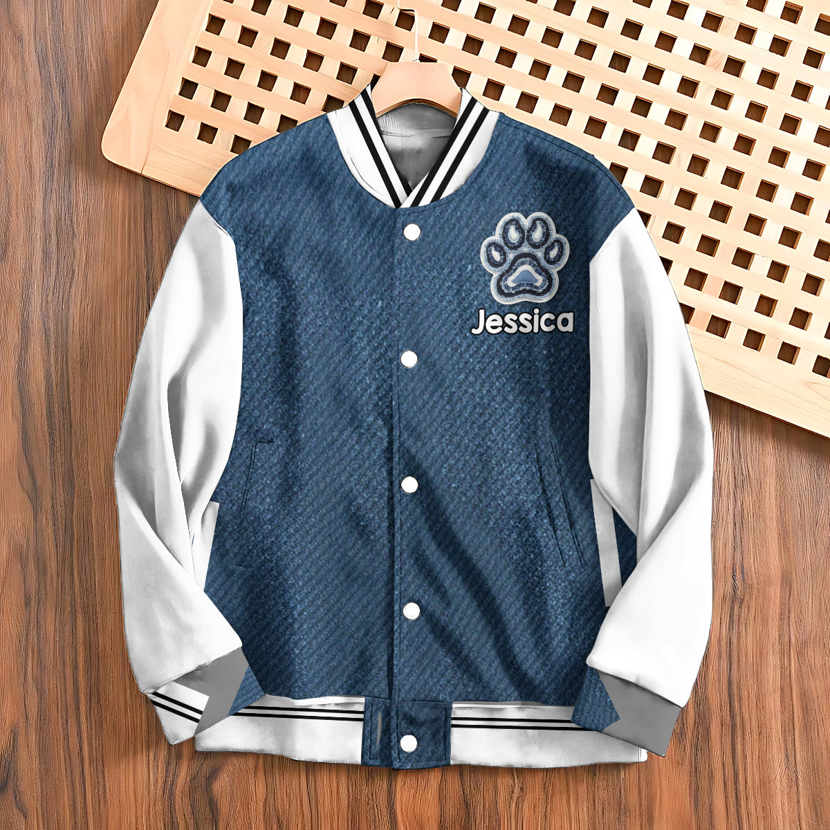 Cooler Hund – Personalisierte Hunde-Collegejacke