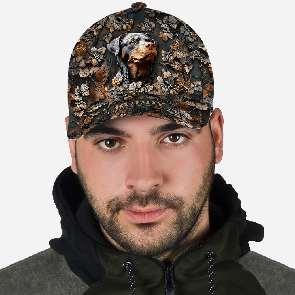 Casquette classique personnalisée pour chien « La maison, c'est là où est mon rottweiler »