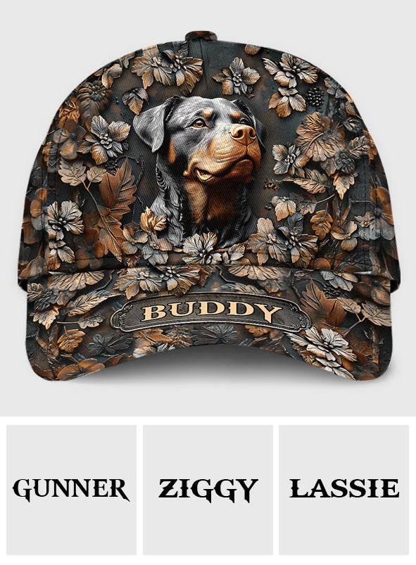 Casquette classique personnalisée pour chien « La maison, c'est là où est mon rottweiler »
