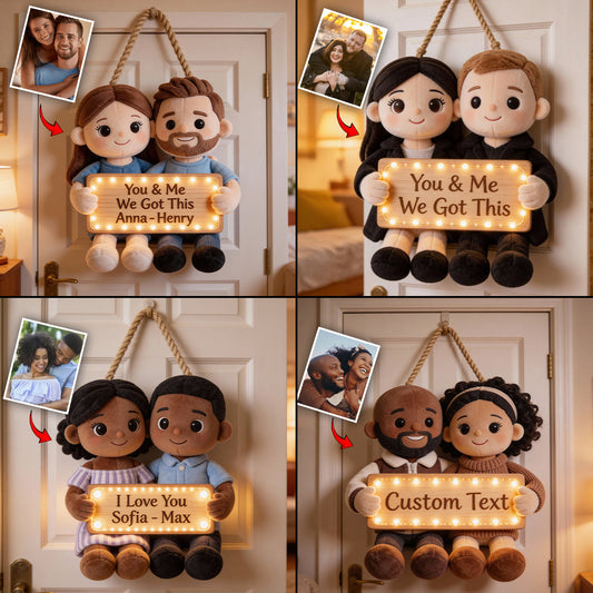 You & Me We Got This - Personalized Couple LED Light Acrylic Sign