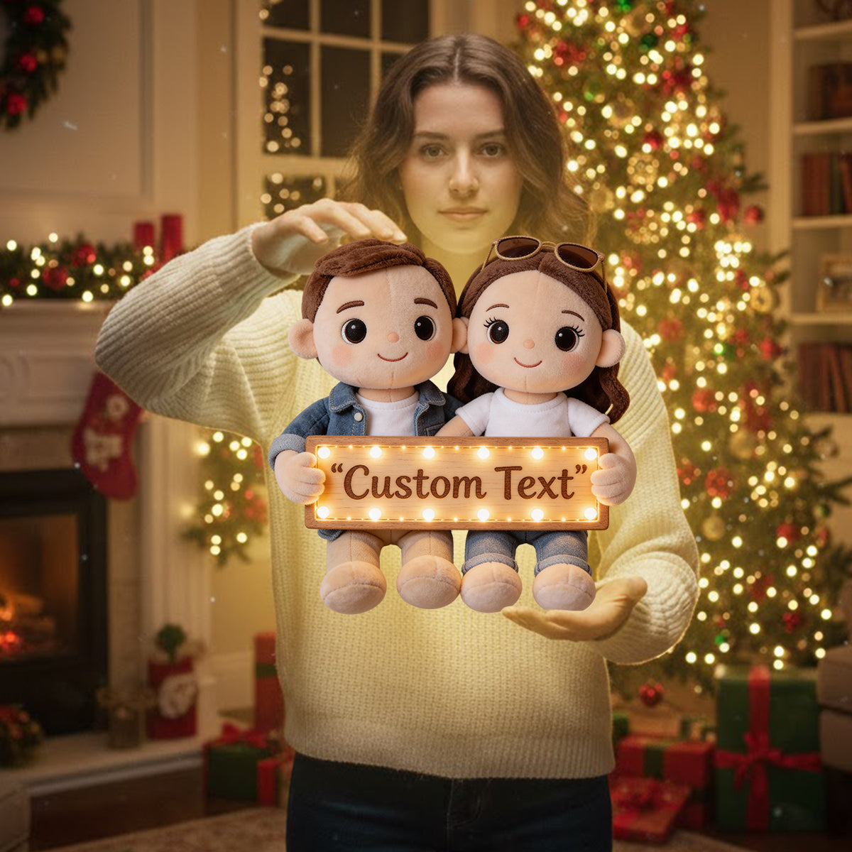 You & Me We Got This - Personalized Couple LED Light Acrylic Sign