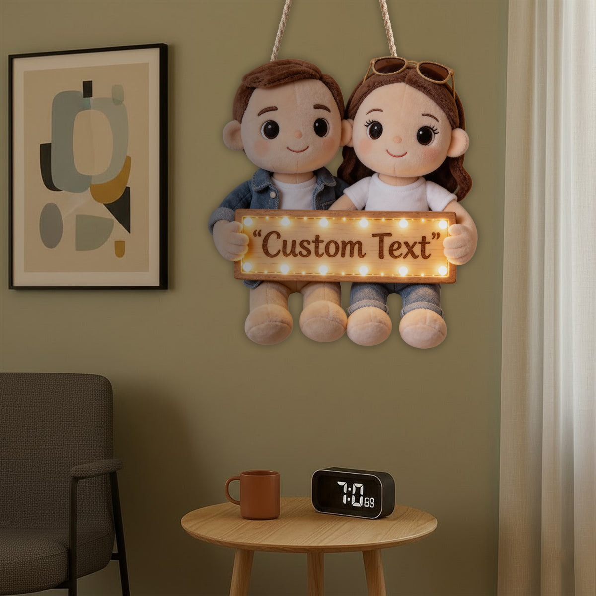 You & Me We Got This - Personalized Couple LED Light Acrylic Sign