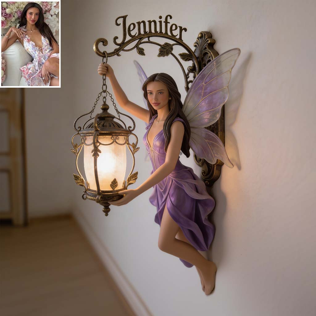 Décor de fée esthétique - Panneau en métal découpé personnalisé pour l'amour de soi