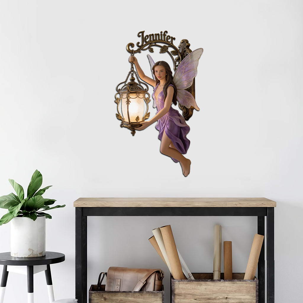 Décor de fée esthétique - Panneau en métal découpé personnalisé pour l'amour de soi