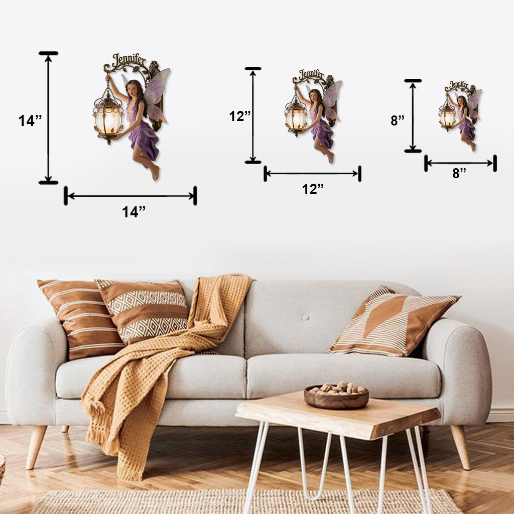 Décor de fée esthétique - Panneau en métal découpé personnalisé pour l'amour de soi