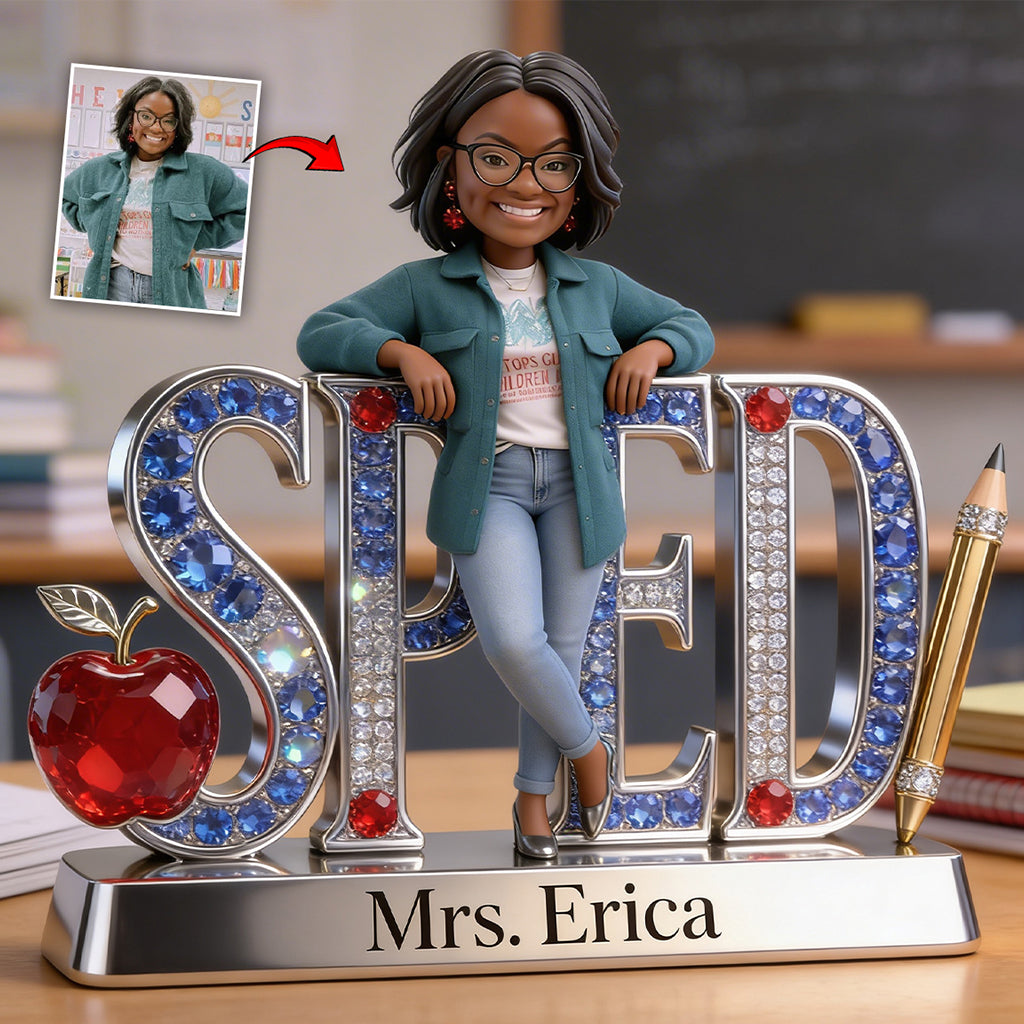The Amazing Teacher Gift Set - Personalized Teacher Cardigan & Tumbler & Plaque