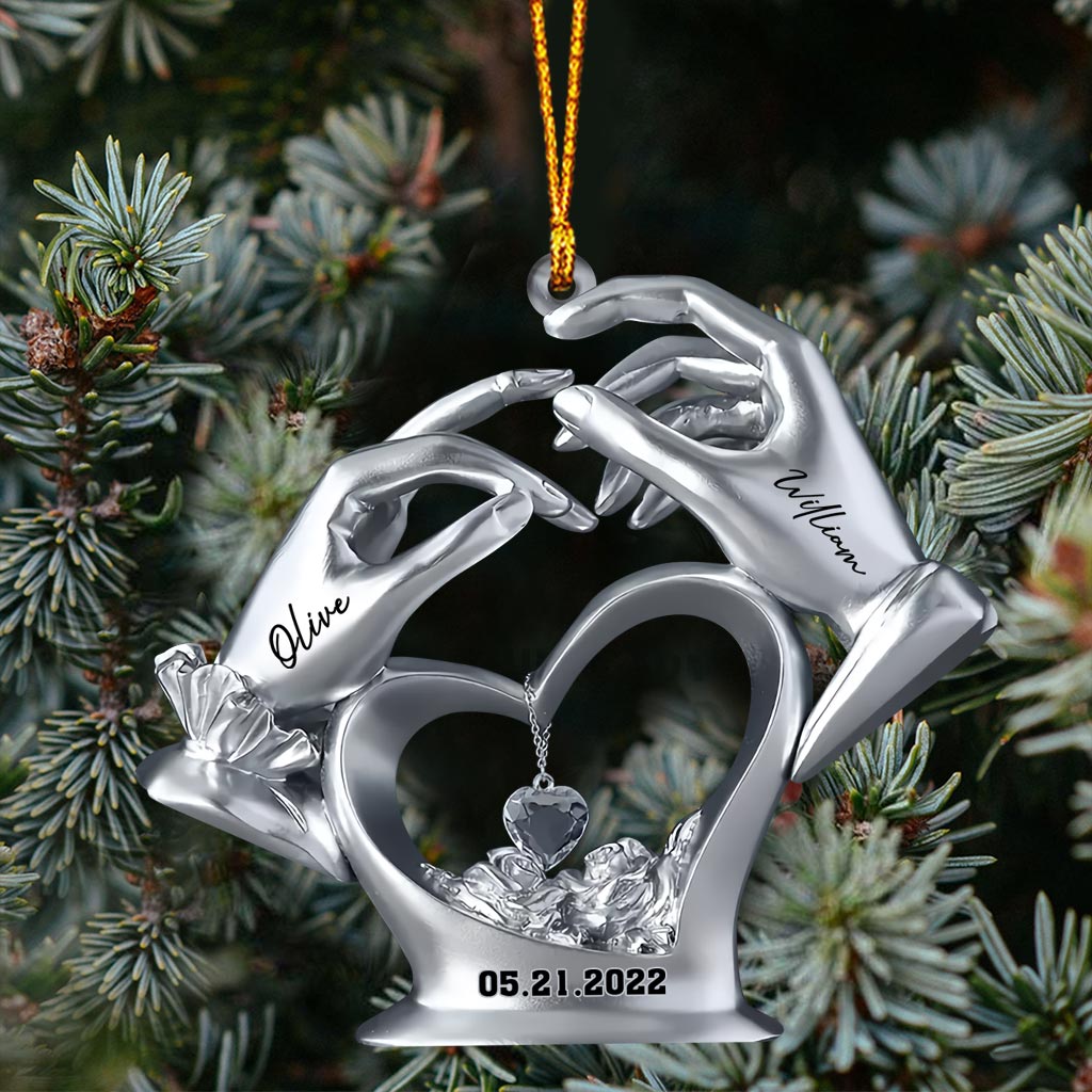 Anniversary Gifts For Couple - Personalized Couple Ornament