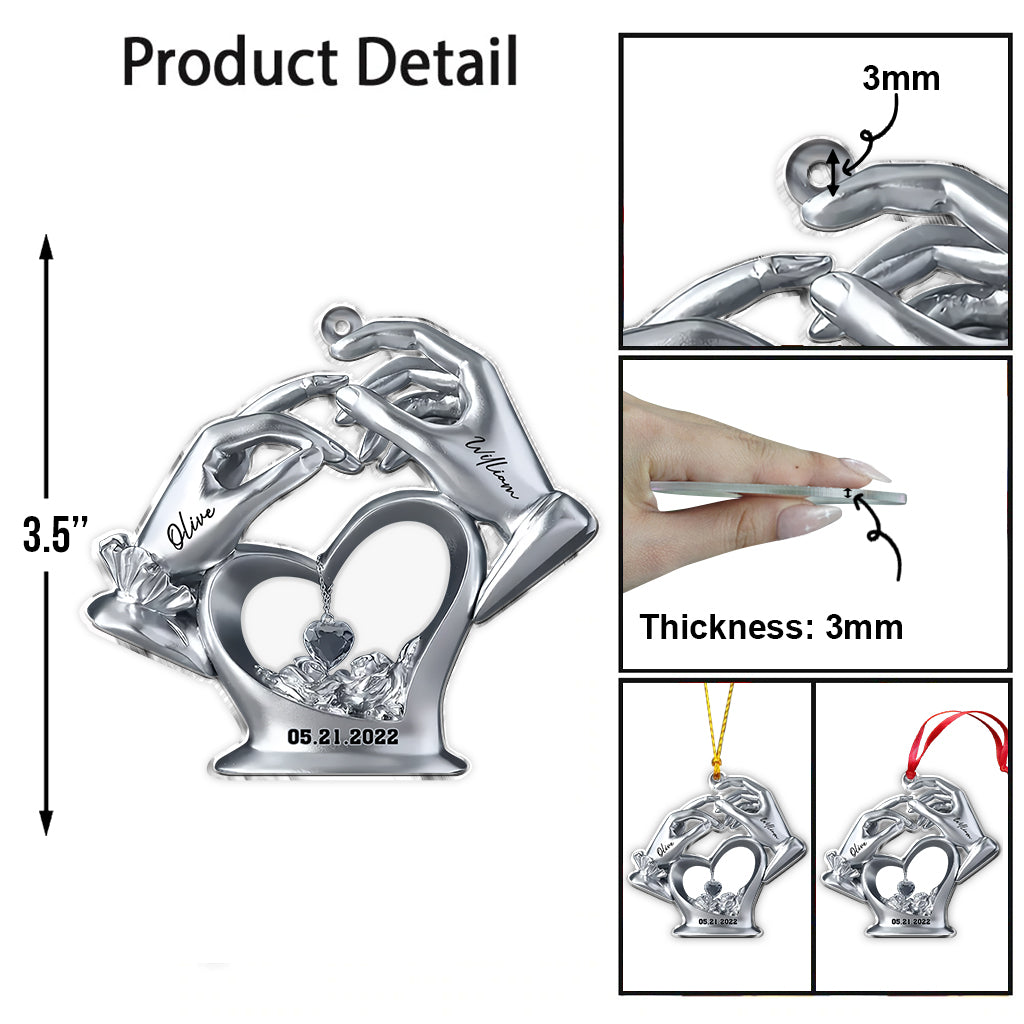 Anniversary Gifts For Couple - Personalized Couple Ornament