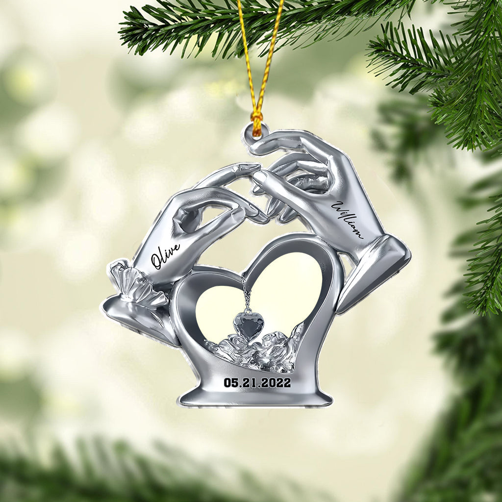 Anniversary Gifts For Couple - Personalized Couple Ornament